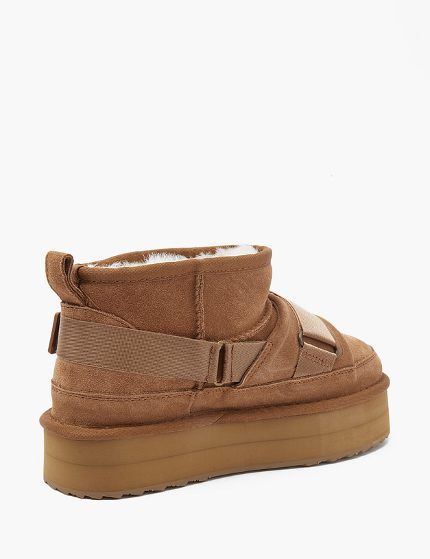 Бежевые женские угги MASCOTTE 234-3206535-0208 | ракурс 4