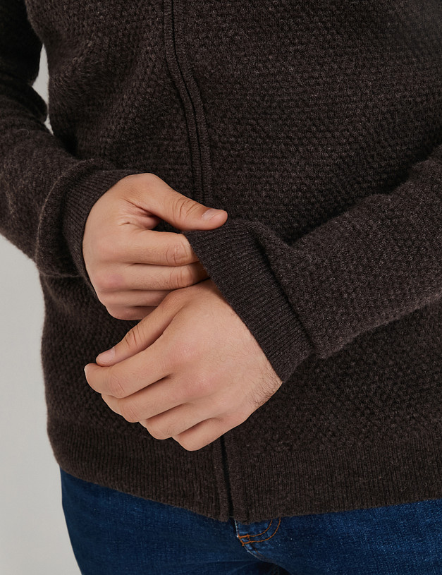 Коричневый мужской кардиган MASCOTTE 971-5208-509 | ракурс 5