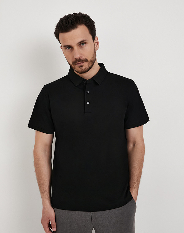 873-6103-2602 Джемпер-поло мужской черн, Mascotte