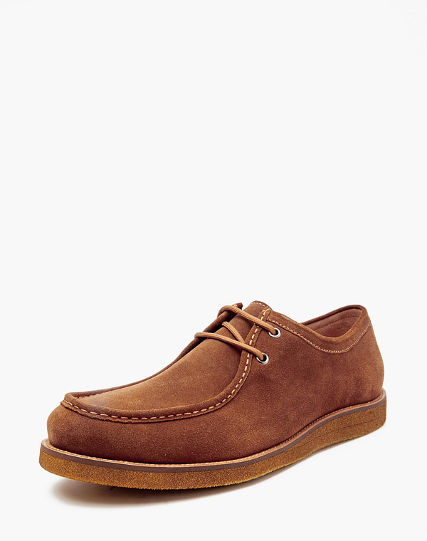 128-415721-0209 Полуботинки мужские велюр/текстиль-нат.кожа рыж, Mascotte