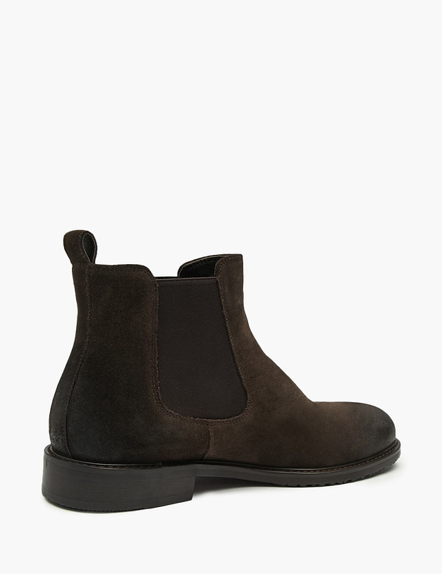 Коричневые мужские велюровые челси MASCOTTE 175-521921-2228M | ракурс 3