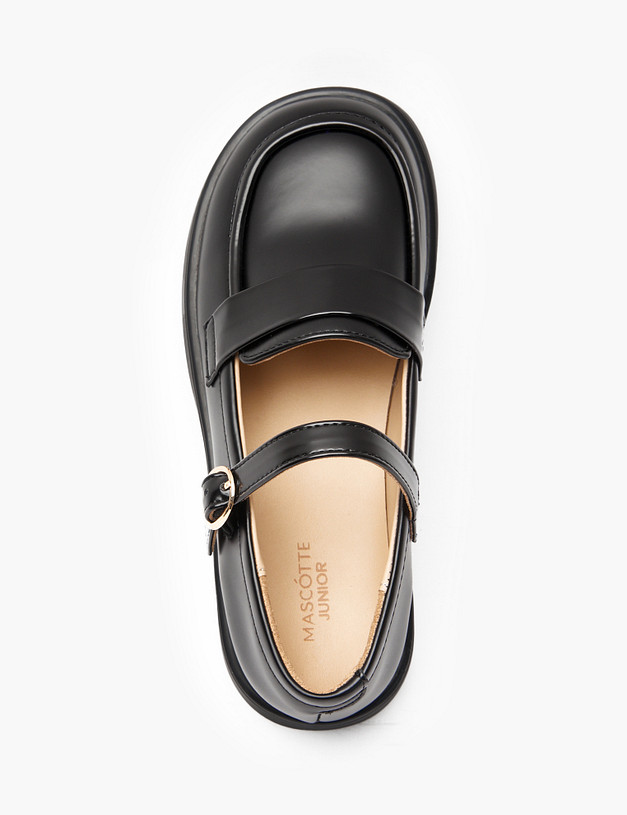 Черные туфли Мэри Джейн для девочек MASCOTTE 234-417311-0602 | ракурс 6