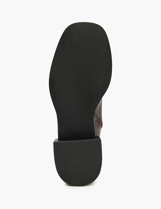 Бордовые женские ботинки с тиснением MASCOTTE 126-2261025-0109 | ракурс 7