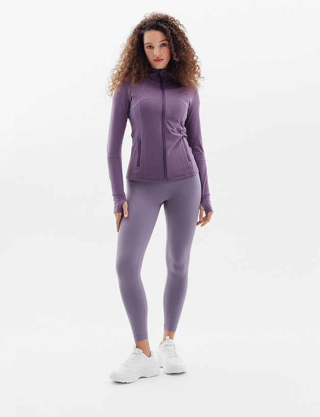 Фиолетовые спортивные лосины  MASCOTTE 234-3187-2407 | ракурс 1