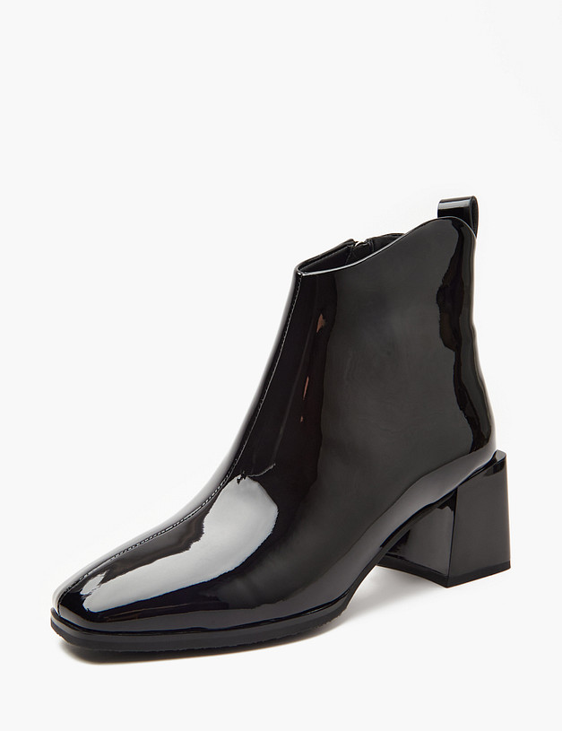 Черные женские лакированные ботильоны MASCOTTE 233-410421-3701M | ракурс 4