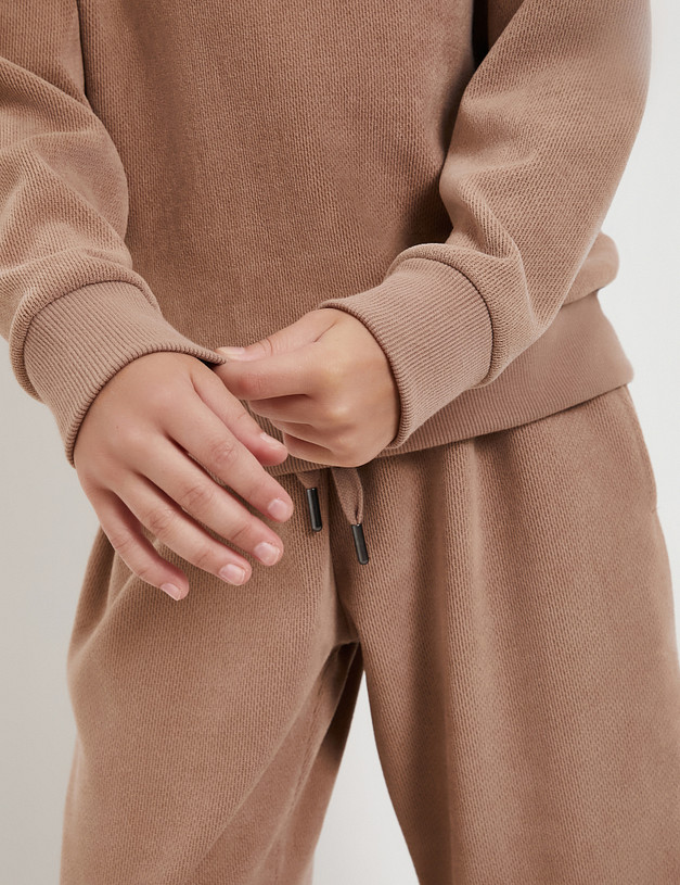 Джемпер для девочек цвета капучино MASCOTTE 888-5215-2409 | ракурс 4