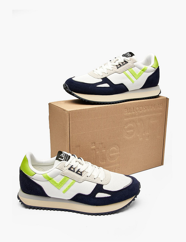 Синие мужские кроссовки MASCOTTE 181-512123-0203 | ракурс 6