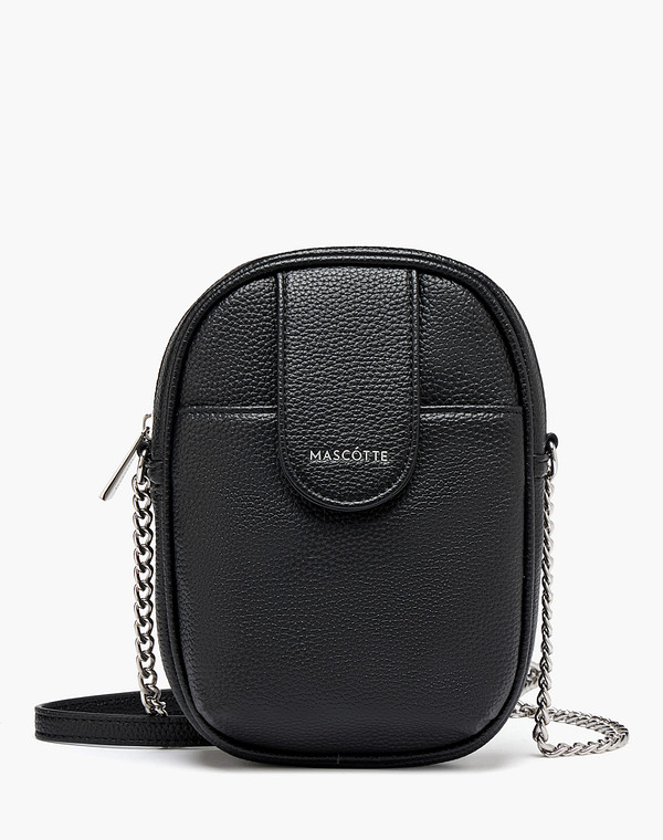 646-6124-602 Сумка женская и.кожа/текстиль черн, S, Mascotte