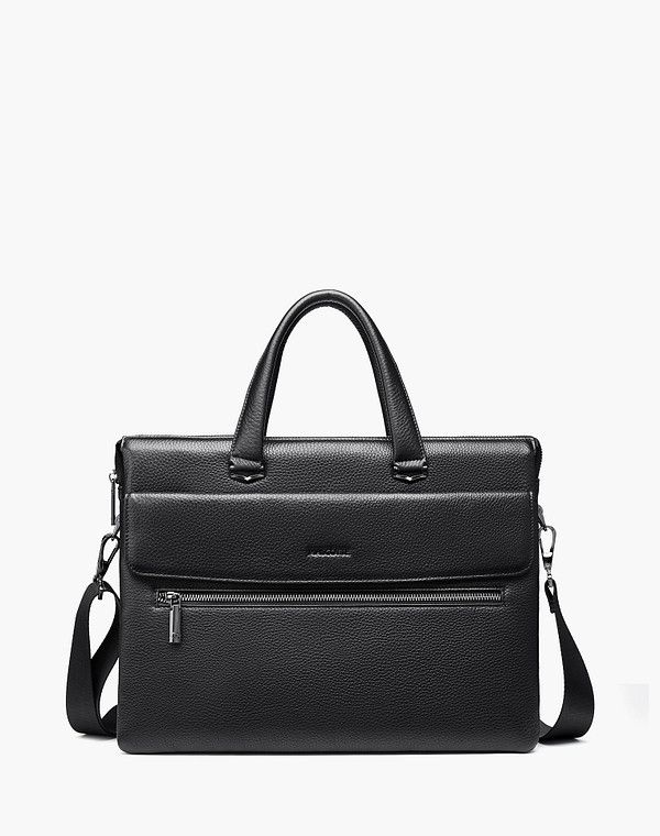 622-5108-102 Сумка мужская нат.кожа/текстиль черн, L, Mascotte