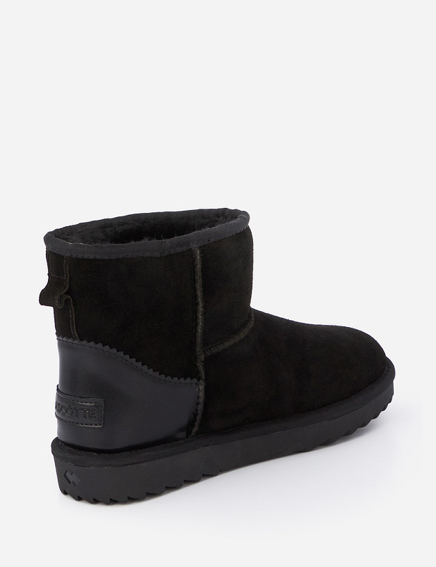 Черные женские угги из велюра MASCOTTE 234-1225131-0202 | ракурс 4 Черные женские угги из велюра MASCOTTE 234-1225131-0202 | ракурс 4