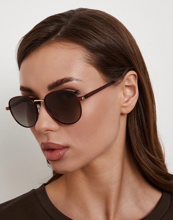 793-6126-7709 Очки женские и.мат. корич, Mascotte