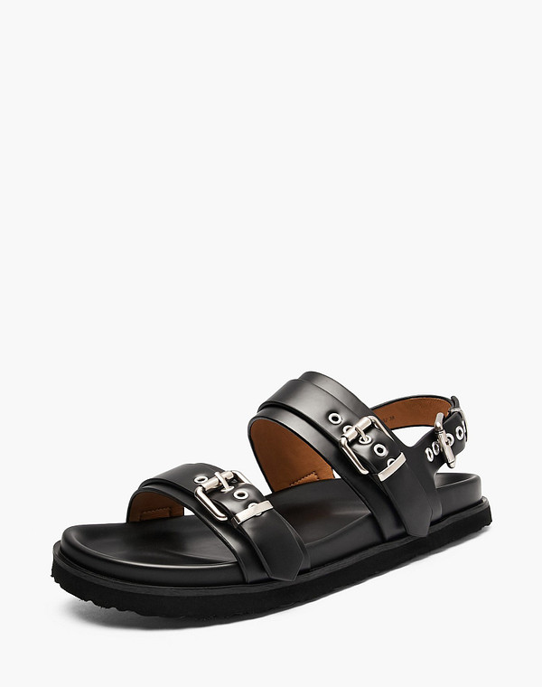 234-611411-0102 Туфли летние женские нат.кожа/нат.кожа черн, Lite by Mascotte