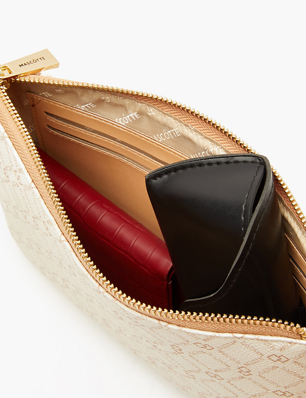 Молочный женский клатч MASCOTTE 615-3233-608 | ракурс 7 Молочный женский клатч MASCOTTE 615-3233-608 | ракурс 7