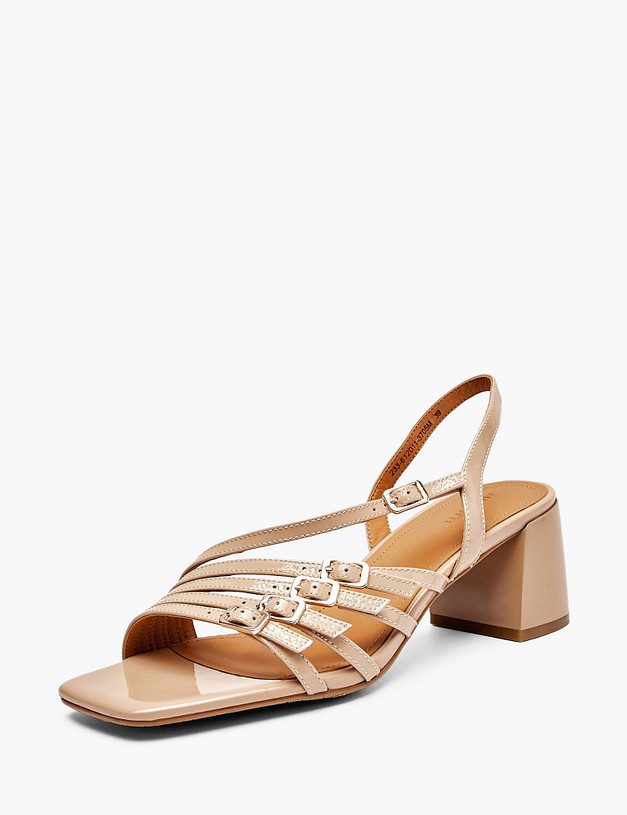 Бежевые женские босоножки MASCOTTE 233-612011-3705M | ракурс 2