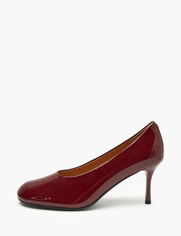 Бордовые женские лакированные туфли MASCOTTE 126-521111-0705 | ракурс 2