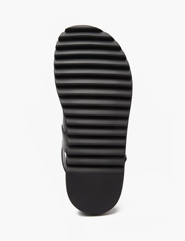 Черные кожаные мужские сандалии MASCOTTE 128-413061-0102 | ракурс 6