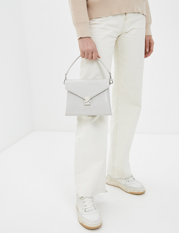 Серая женская сумка кросс-боди MASCOTTE 660-1106-610 | ракурс 1