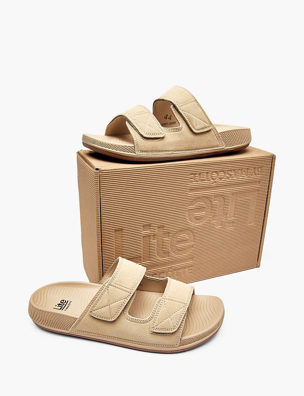 Бежевые мужские сабо MASCOTTE 151-610821-0208 | ракурс 6