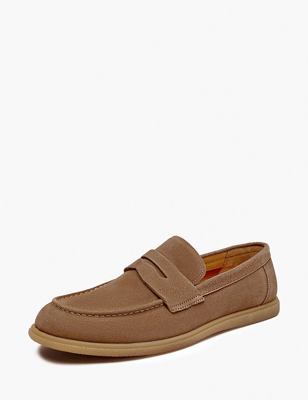 Бежевые мужские лоферы MASCOTTE 128-510511-3258M | ракурс 2