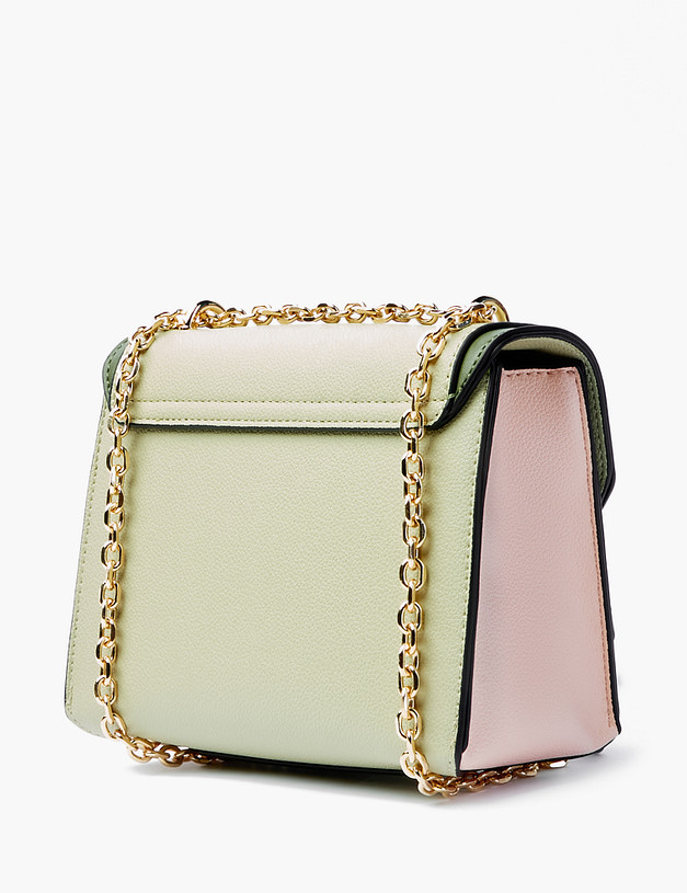 Зеленая женская сумка кросс-боди MASCOTTE 610-2105-604 | ракурс 3 Зеленая женская сумка кросс-боди MASCOTTE 610-2105-604 | ракурс 3