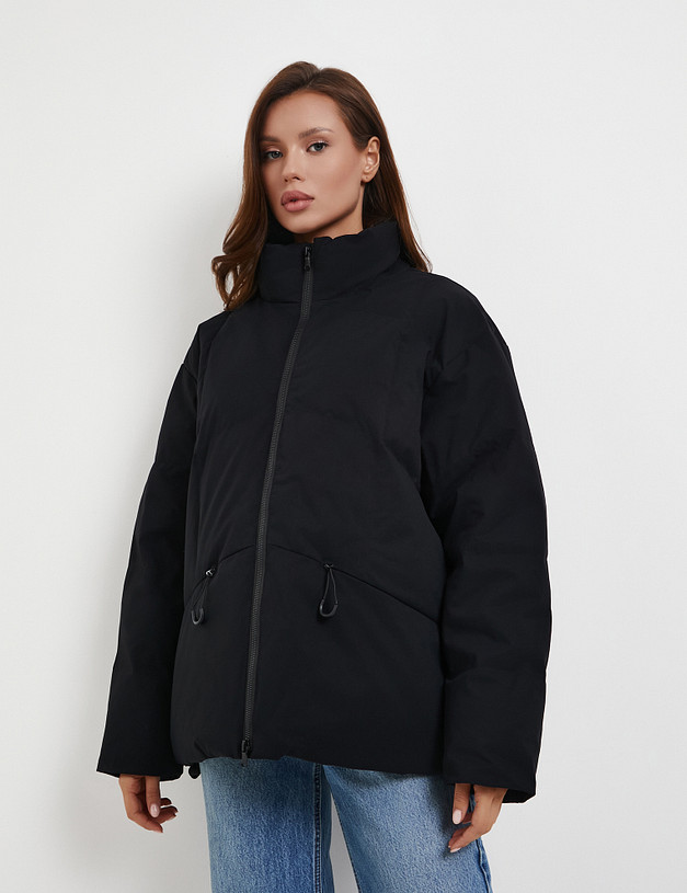 Черный женский пуховик MASCOTTE 971-5218-2402 | ракурс 1