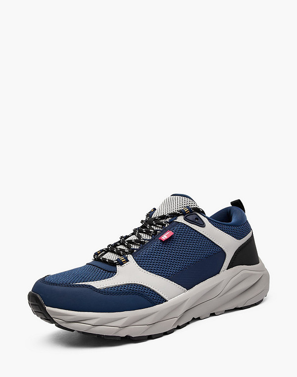 181-512222-0203 Полуботинки для активного отдыха мужские текстиль-кож.спилок/текстиль темн-синий-серый, Lite by Mas