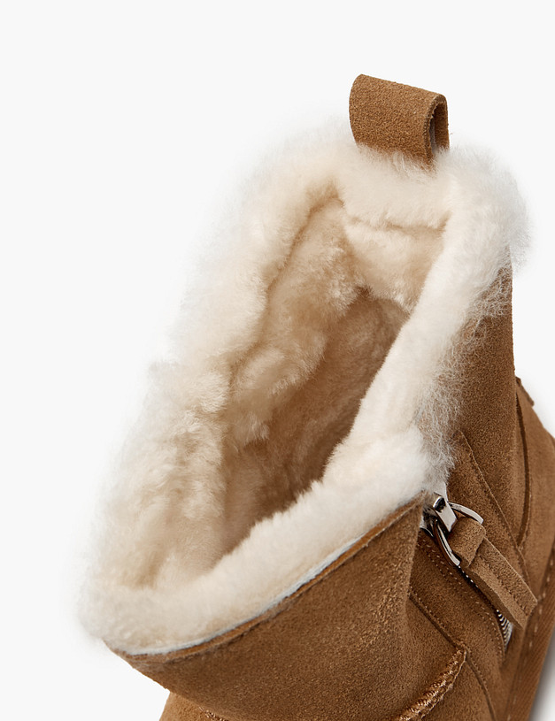 Рыжие полусапоги для девочек MASCOTTE 234-525031-0213 | ракурс 6