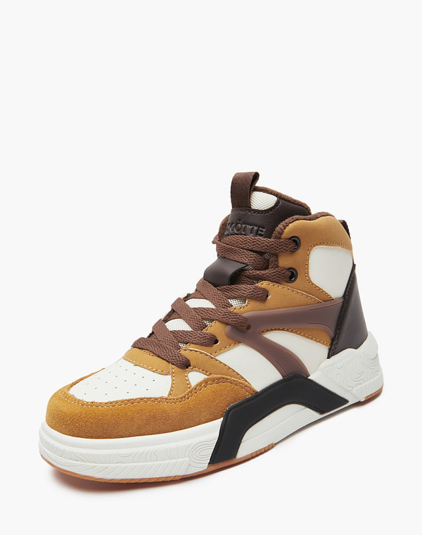 191-420121-0609 Ботинки для активного отдыха мальч./девич. и.кожа/ворсин бел-беж, Mascotte JUNIOR