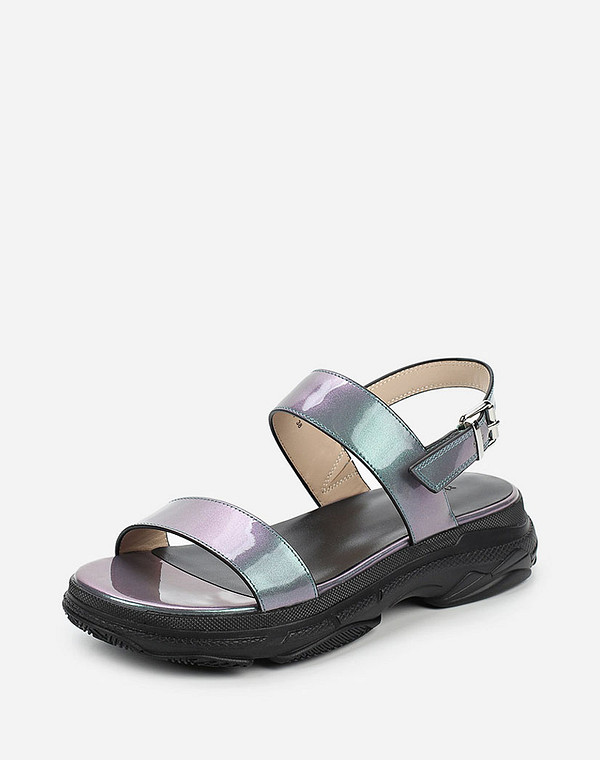 27-0163711-3767M Туфли летние женские лак.кожа/нат.кожа зелен, Mascotte