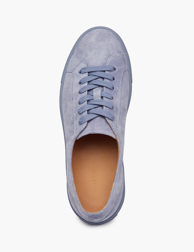 Голубые женские велюровые кеды MASCOTTE 22-41204110-3603M | ракурс 5 Голубые женские велюровые кеды MASCOTTE 22-41204110-3603M | ракурс 5