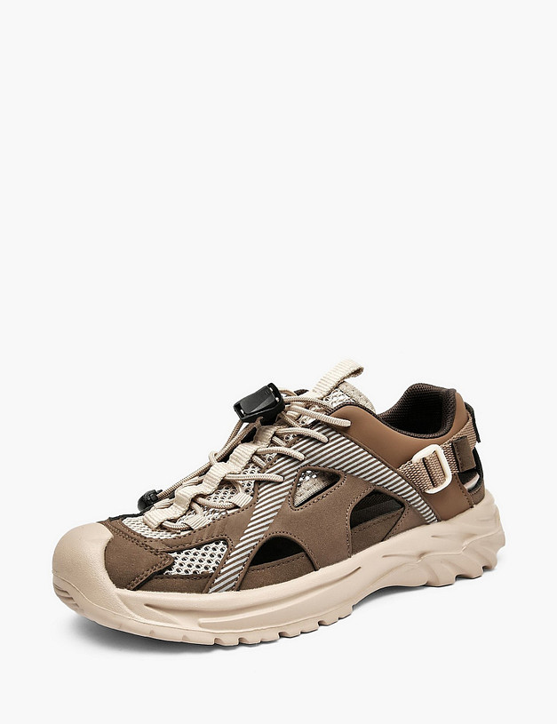 Коричневые детские кроссовки MASCOTTE 234-617721-0609 | ракурс 2