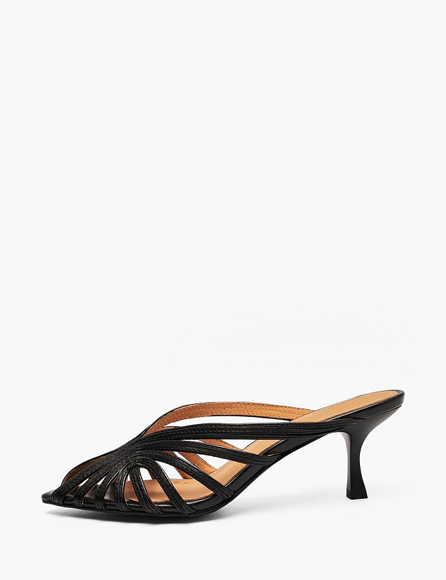 Черные женские мюли MASCOTTE 233-6103014-3501M | ракурс 1