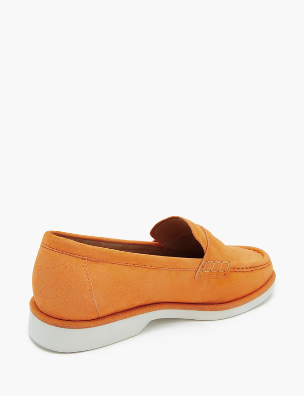 Оранжевые велюровые женские лоферы MASCOTTE 22-3180111-4619M | ракурс 4