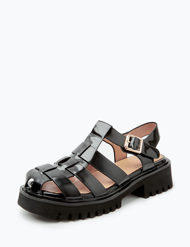 Черные женские сандалии MASCOTTE 58-411811-0102 | ракурс 1 Черные женские сандалии MASCOTTE 58-411811-0102 | ракурс 1