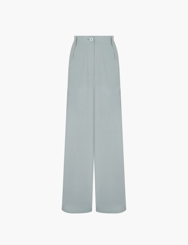 Бирюзовые женские брюки MASCOTTE 874-5108-2411 | ракурс 6