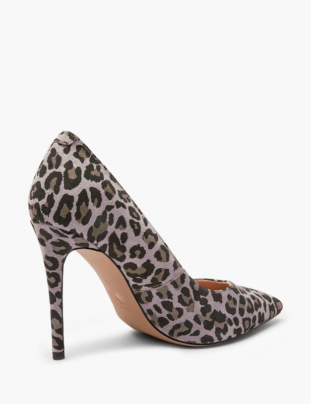 Серые женские туфли с леопардовым принтом MASCOTTE 94-420111-0610 | ракурс 3