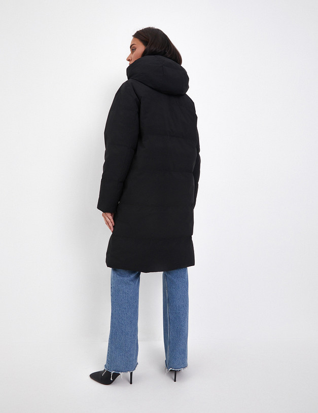 Черный женский пуховик MASCOTTE 852-4205-2402 | ракурс 7