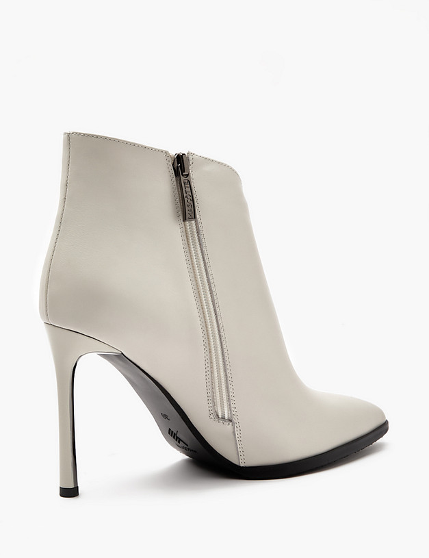 Молочные женские ботильоны на высоком каблуке MASCOTTE 100-410121-7115M | ракурс 3