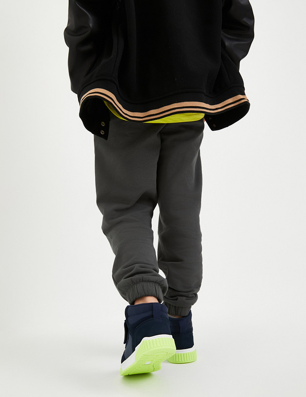 Синие кроссовки для мальчиков на липучке MASCOTTE 189-325021-0203 | ракурс 9