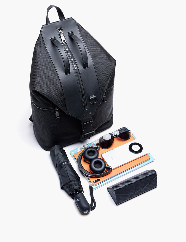 Черный мужской рюкзак MASCOTTE 604-4227-202 | ракурс 6 Черный мужской рюкзак MASCOTTE 604-4227-202 | ракурс 6