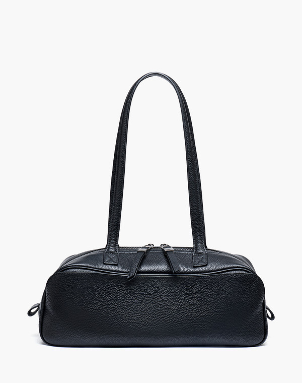 660-6107-602 Сумка женская нат.кожа-и.кожа/текстиль черн, S, Mascotte