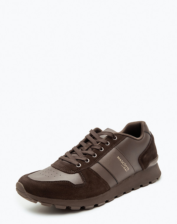 189-320222-0609 Полуботинки для активного отдыха мужские велюр-кож.спилок/текстиль корич, Mascotte Lite
