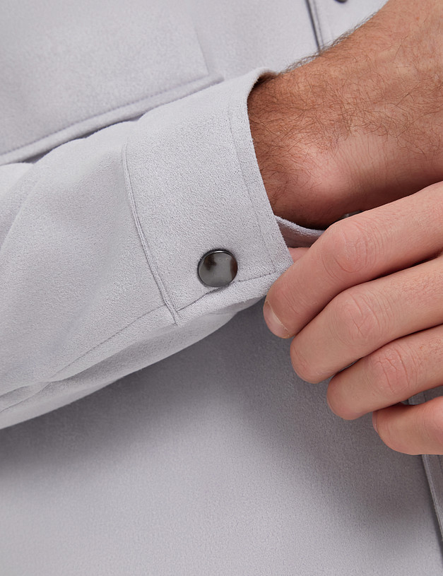 Серая мужская куртка-рубашка MASCOTTE 885-4130-2410 | ракурс 6 Серая мужская куртка-рубашка MASCOTTE 885-4130-2410 | ракурс 6