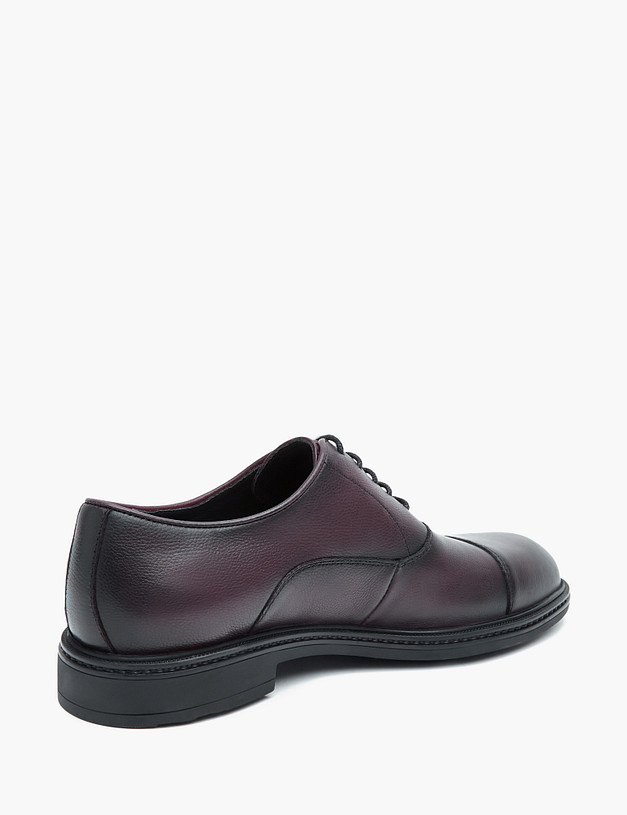 Бордовые мужские оксфорды MASCOTTE 128-324511-0105 | ракурс 4