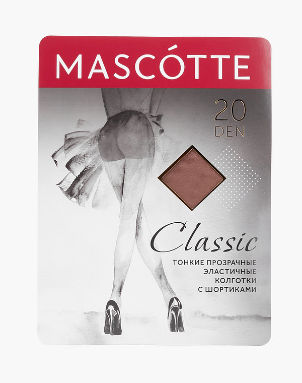 MAS Classic_20_p.4_D Колготки женские  20 ден беж, Mascotte