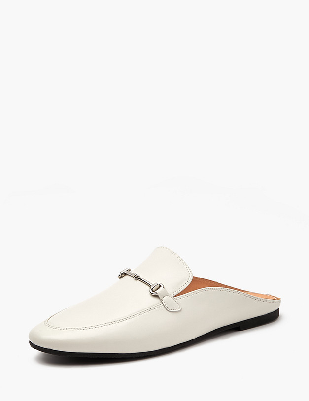 Молочные женские мюли из натуральной кожи MASCOTTE 172-4122111-6536M | ракурс 3