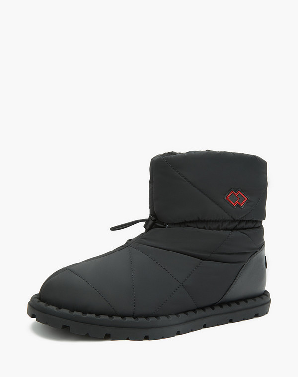 128-221751-0202 Ботинки мужские текстиль-нат.кожа/шерсть черн, Mascotte