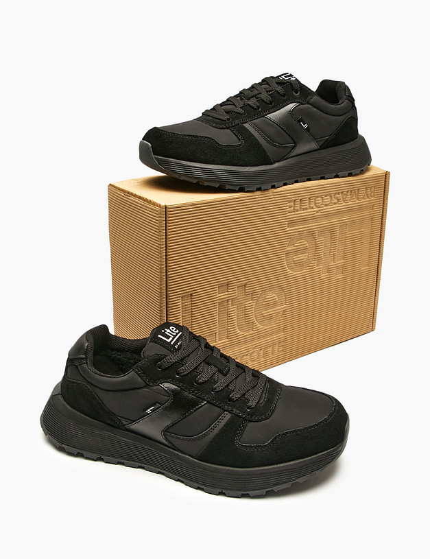 Черные мужские зимние кроссовки MASCOTTE 189-521551-0202 | ракурс 6