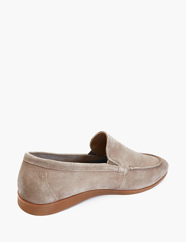 Бежевые мужские слипоны из велюра MASCOTTE 104-2130911-3267M | ракурс 5