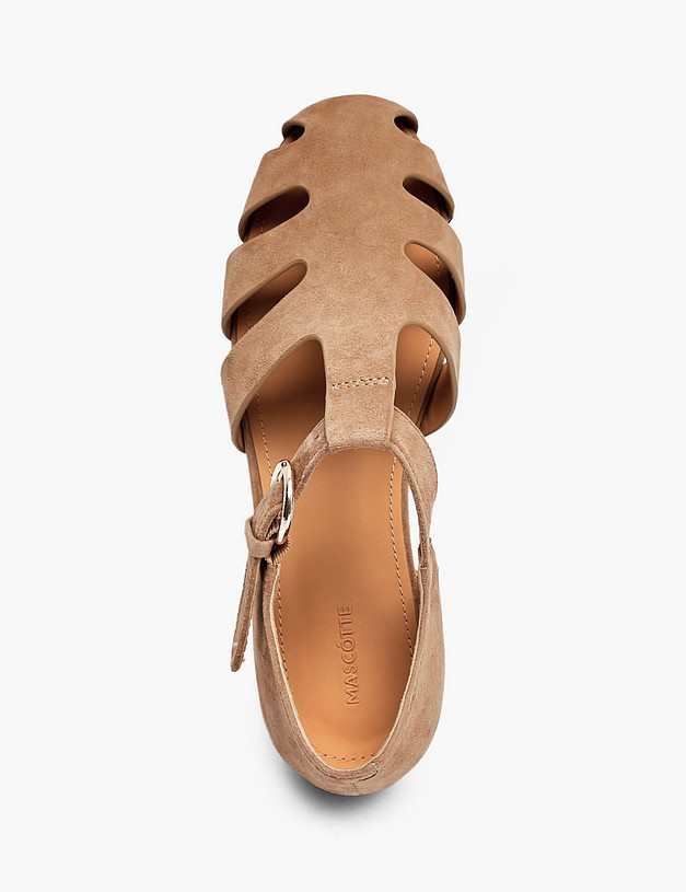 Бежевые женские сандалии MASCOTTE 234-611011-4643M | ракурс 4